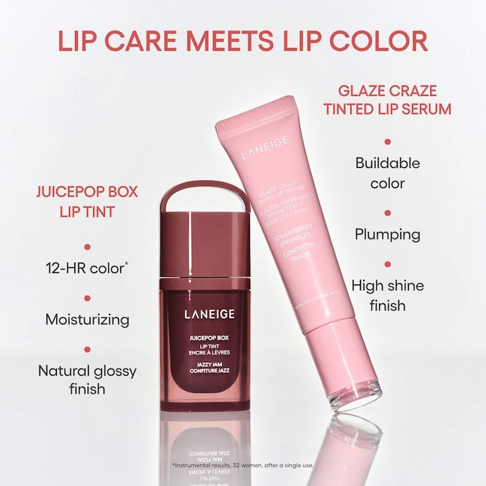JuicePop Box Lip Oil Stain 12HR Hydrating Tint - GLAM MODA