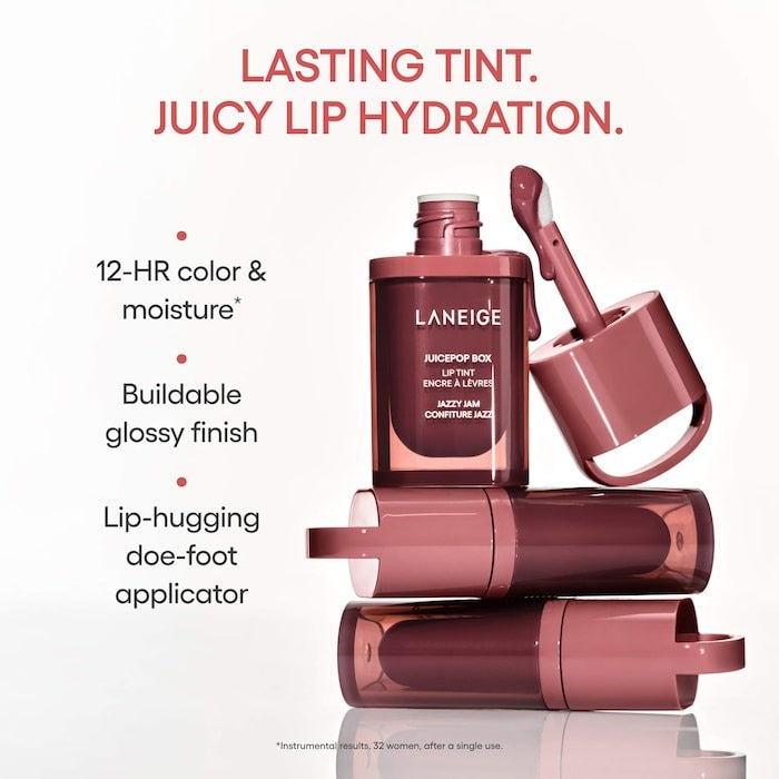 JuicePop Box Lip Oil Stain 12HR Hydrating Tint - GLAM MODA
