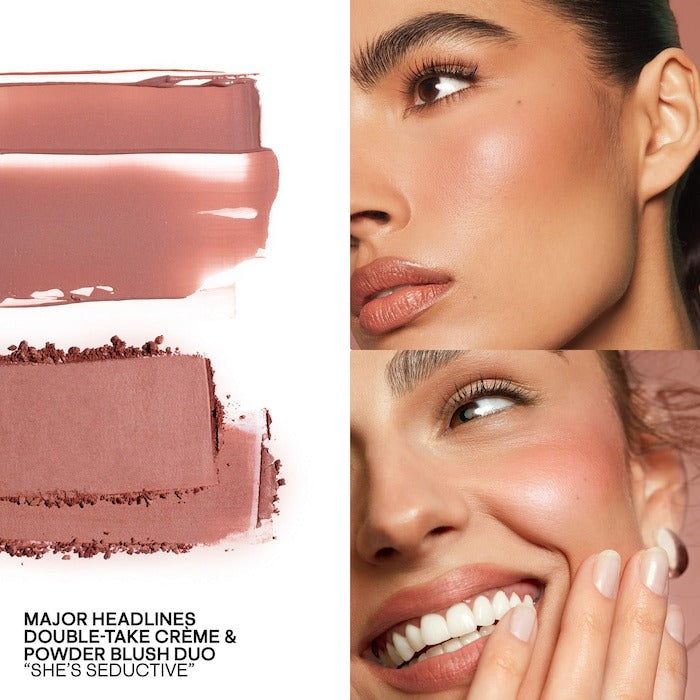 Mini Major Headlines Double-Take Crème & Powder Blush Duo - GLAM MODA
