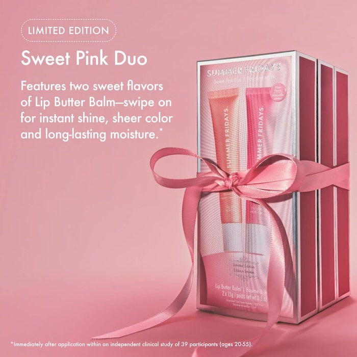 Sweet Pink Duo with Birthday Cake + Strawberry Soft Serve Lip Butter Balm - GLAM MODA