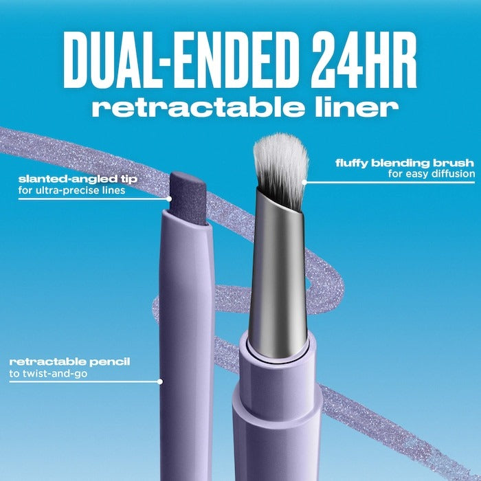 24/7 Liquid Stick Retractable Waterproof Eyeliner + Brush - GLAM MODA
