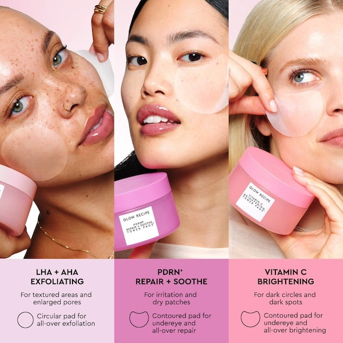 PDRN Repair + Soothe Korean Prickly Pear Toner Pads For Skin Barrier Repair - GLAM MODA