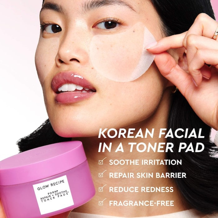 PDRN Repair + Soothe Korean Prickly Pear Toner Pads For Skin Barrier Repair - GLAM MODA