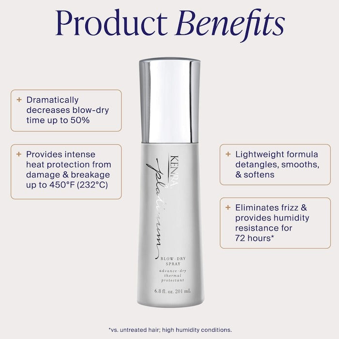 Blow-Dry Spray Frizz Control Heat Protectant - GLAM MODA