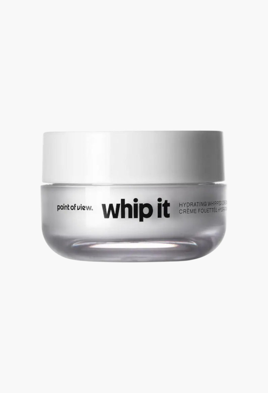 GLAM MODA Whip It hydrating whipped cream jar with white lid for skin barrier support and intense moisture.