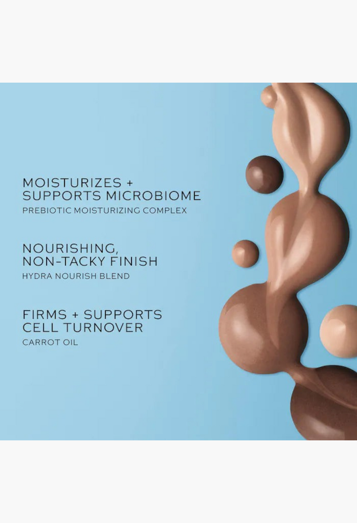 GLAM MODA Sun Tone Bronzing Drops featuring a nourishing, non-tacky formula with carrot oil for a radiant finish.