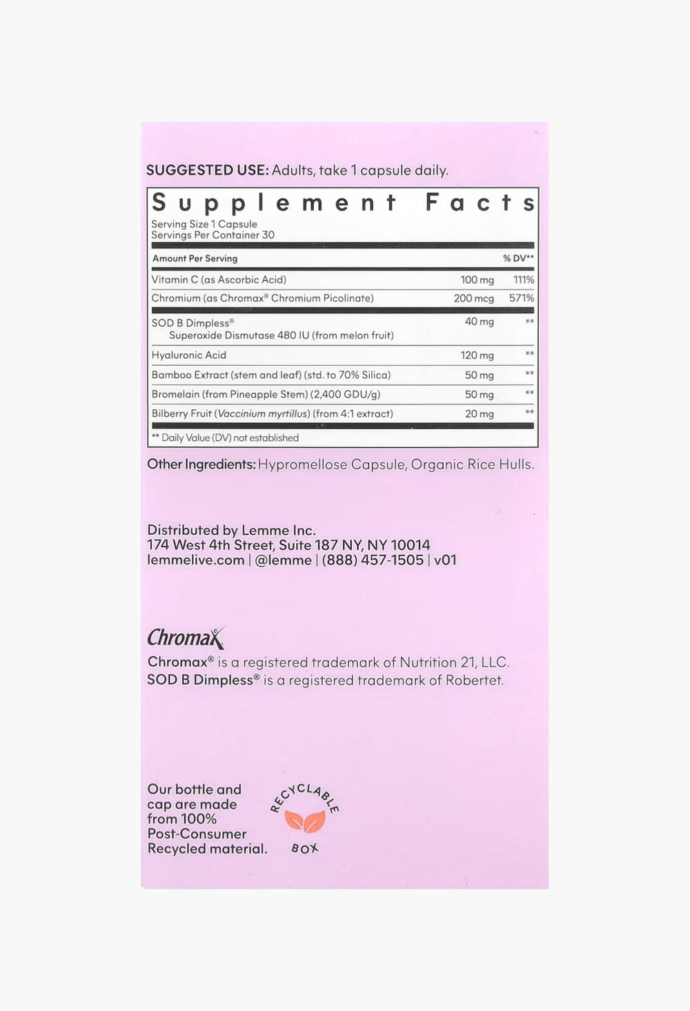 Lemme, Smooth, Cellulite Support & Skin Smoothing - GLAM MODA