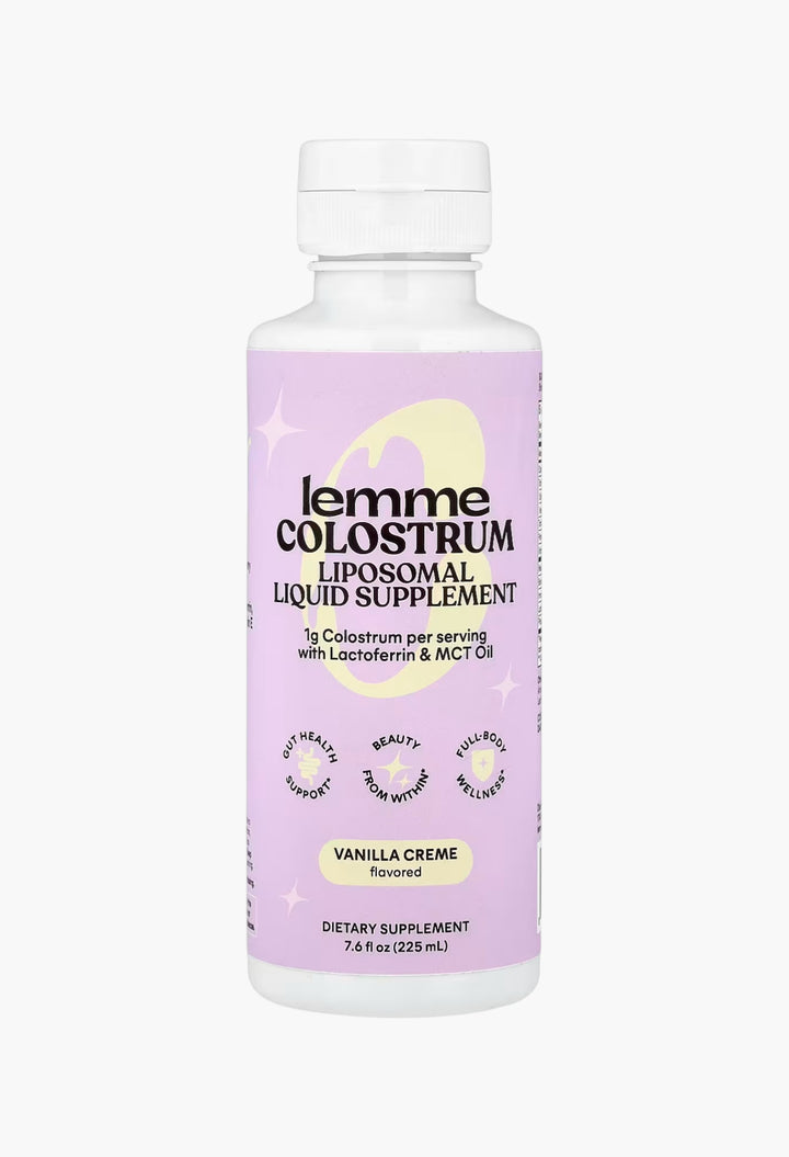 Lemme, Colostrum, Liposomal Liquid Supplement, Vanilla Creme - GLAM MODA