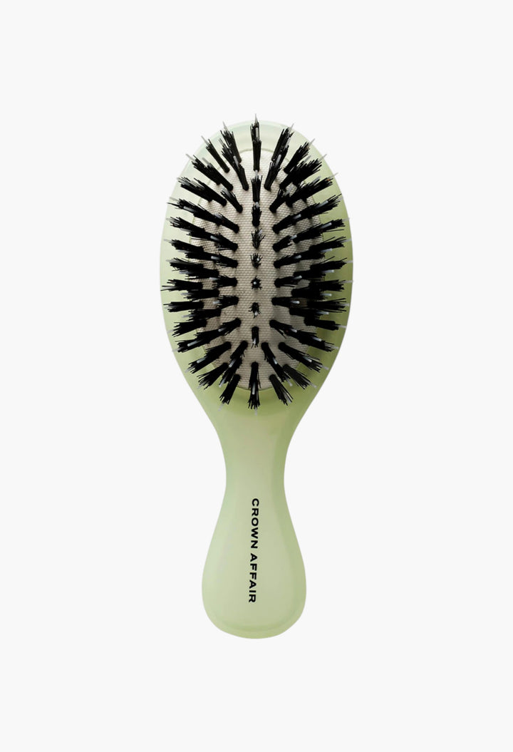 The Mini Dual-Bristle Boar Hair Brush No. 001 for All Hair Textures - GLAM MODA