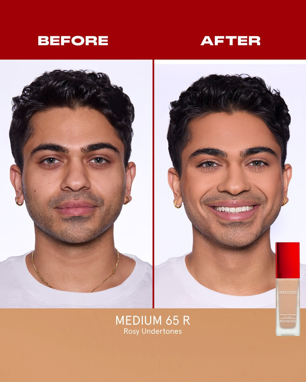 Medium 65 R - Turn Up The Base Full Beat Liquid Foundation - GLAM MODA