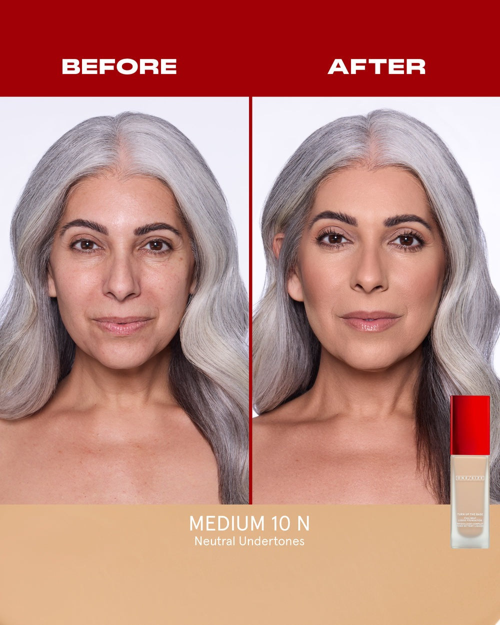 Medium 10 N - Turn Up The Base Full Beat Liquid Foundation - GLAM MODA