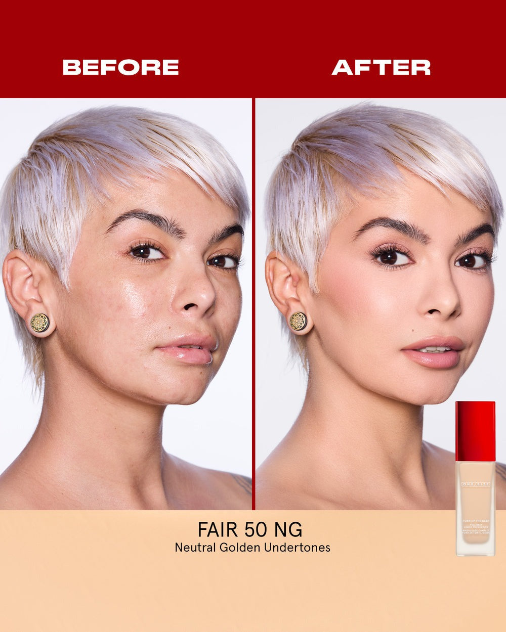 Fair 50 NG - Turn Up The Base Full Beat Liquid Foundation - GLAM MODA