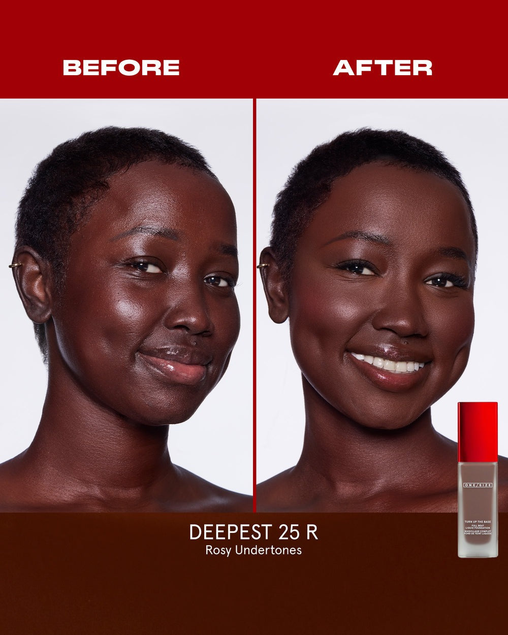Deepest 25 R - Turn Up The Base Full Beat Liquid Foundation - GLAM MODA