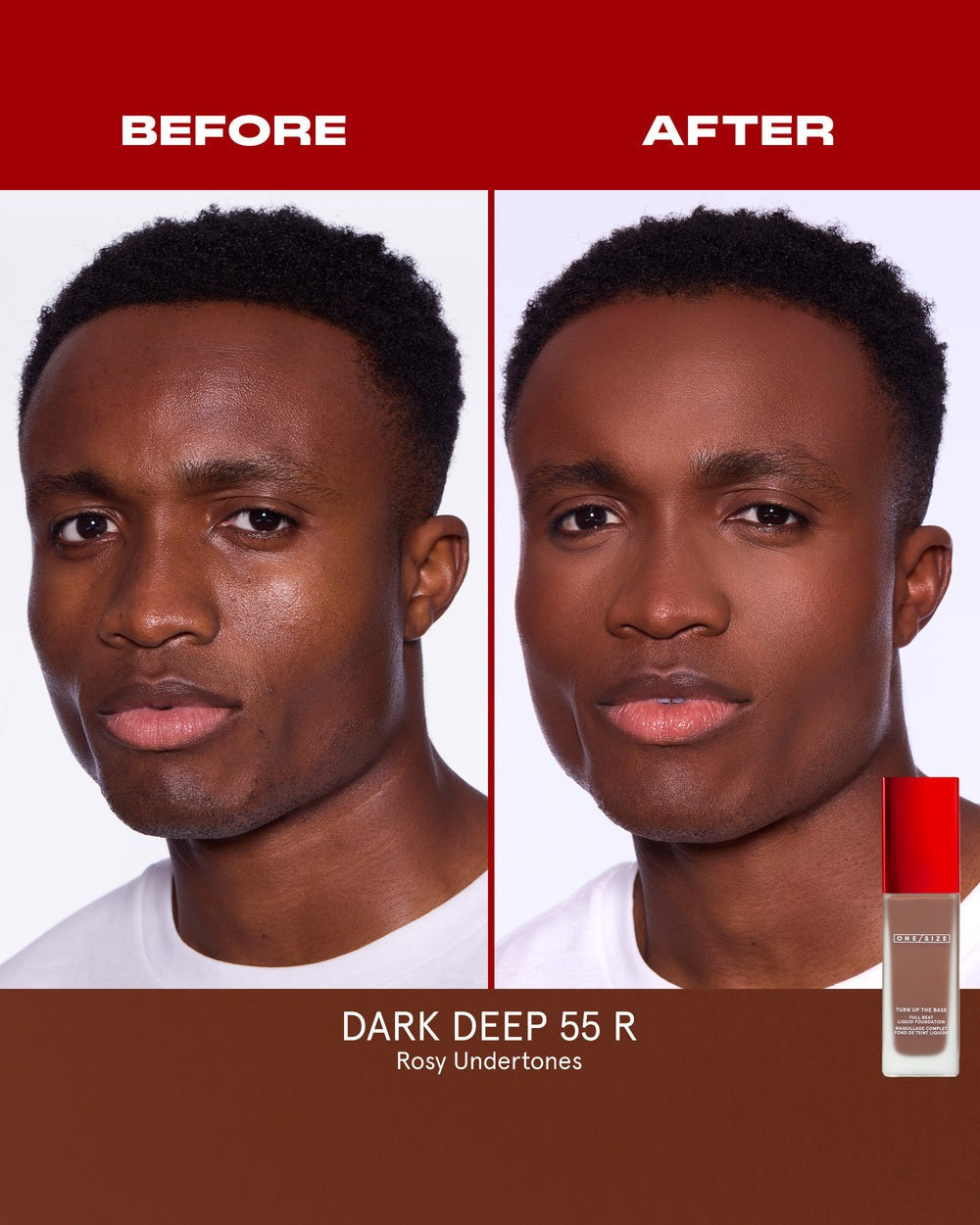 Dark Deep 55 R - Turn Up The Base Full Beat Liquid Foundation - GLAM MODA