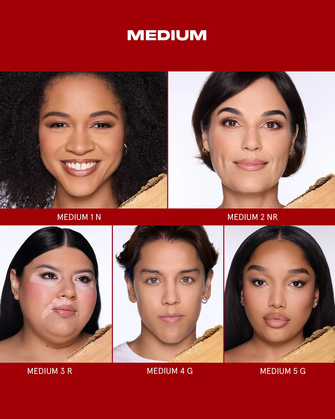 Medium 5 (G) -Turn Up The Base Versatile Powder Foundation - GLAM MODA