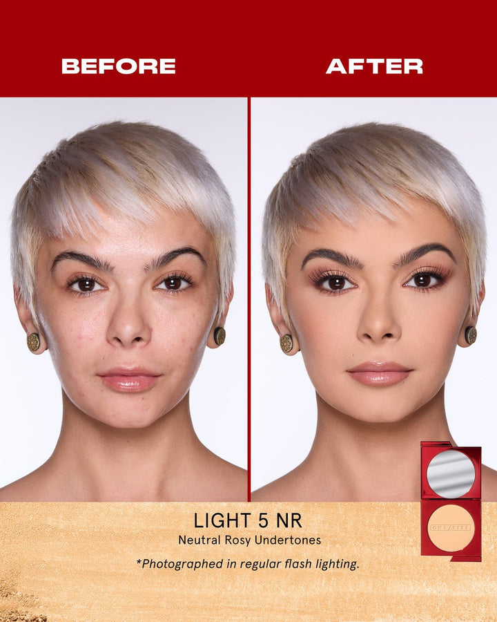 Light 5 NR - Turn Up the Base Versatile Powder Foundation - GLAM MODA