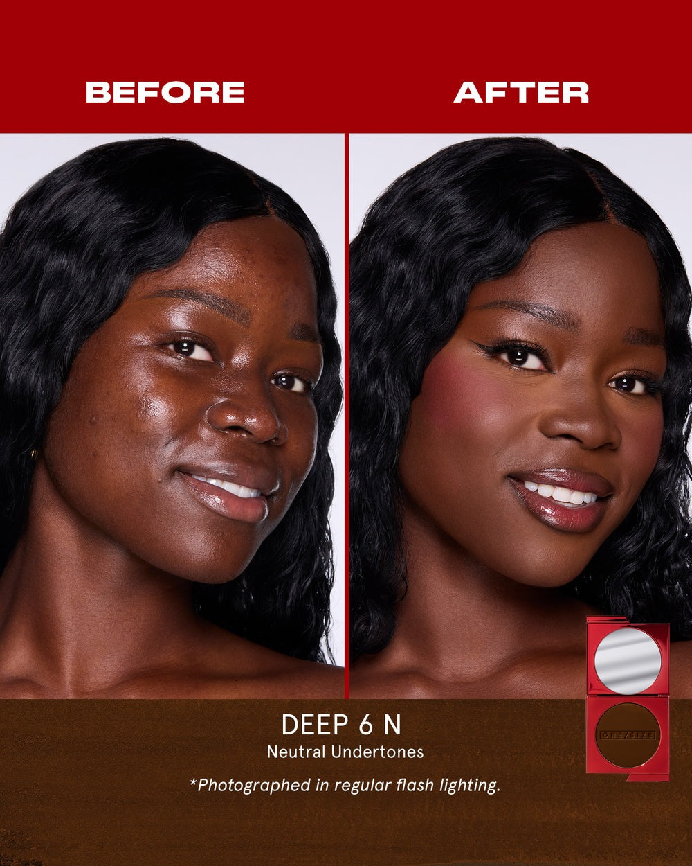 Deep 6 N - Turn Up the Base Versatile Powder Foundation - GLAM MODA
