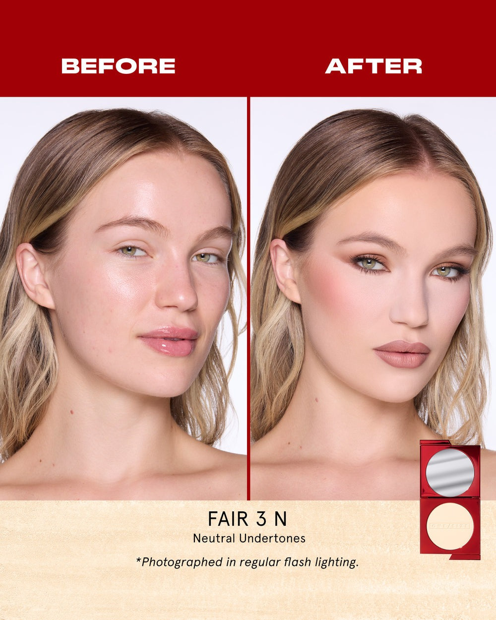 Fair 3 N - Turn Up the Base Versatile Powder Foundation - GLAM MODA