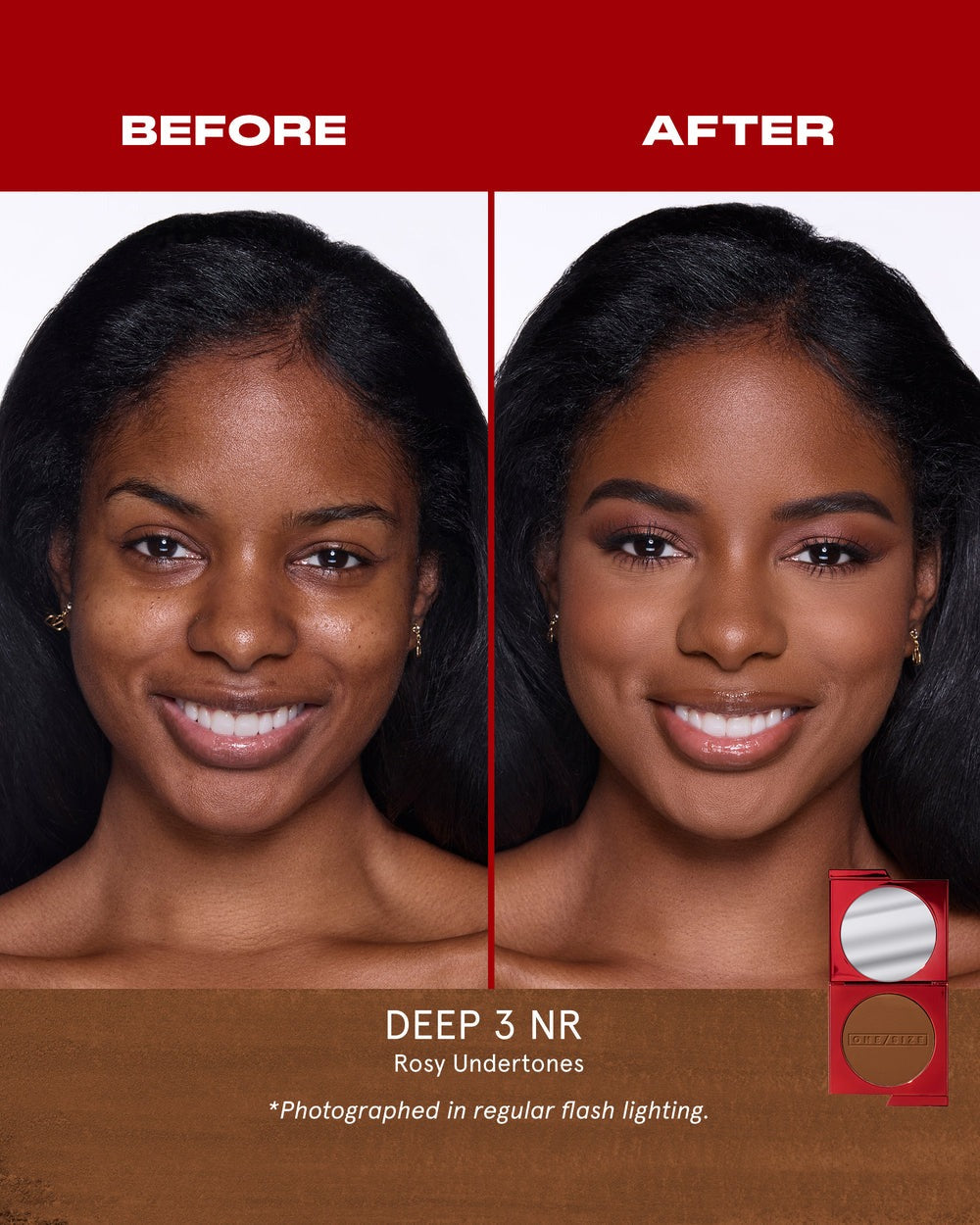 Deep 3 R - Turn Up the Base Versatile Powder Foundation - GLAM MODA