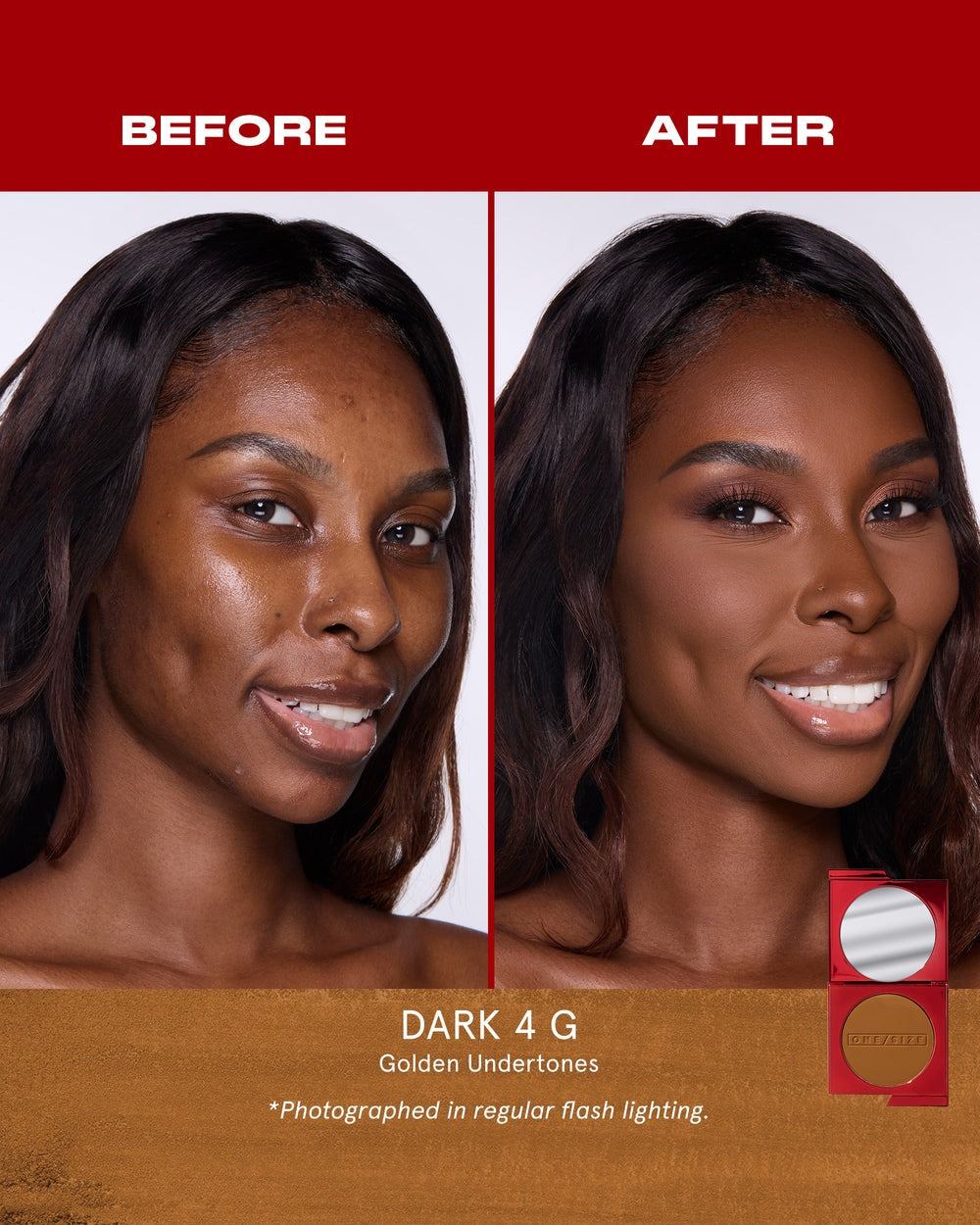 Dark 4 G - Turn Up the Base Versatile Powder Foundation - GLAM MODA