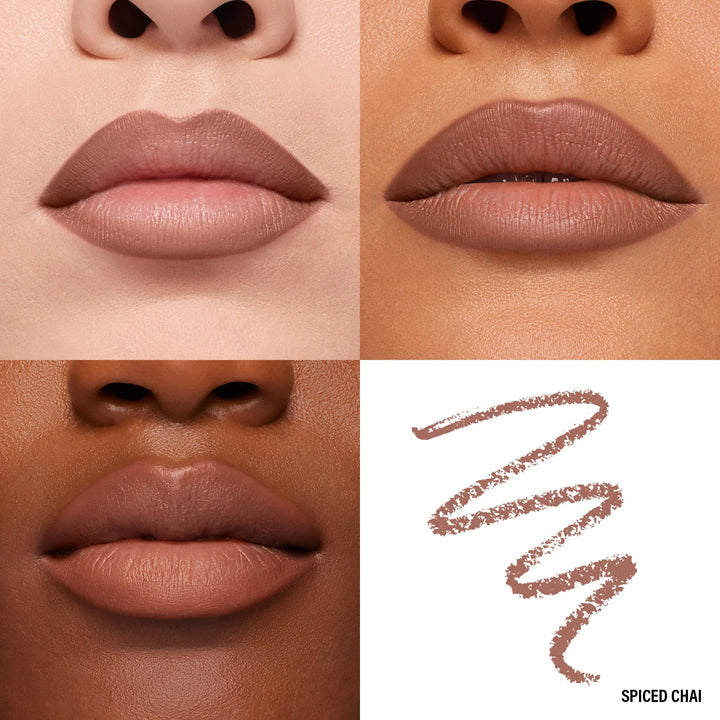 Spiced Chai (Neutral Medium Brown)-Ultra Suede Sculpting Lip Pencil - GLAM MODA