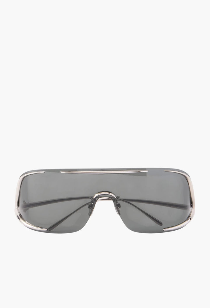 Signature D-Frame Silver-Tone Sunglasses