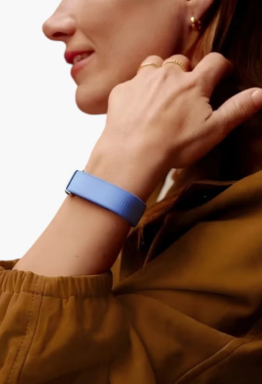 Compatible with Google Fitbit Air Nylon Loop Strap - Official Look Replica